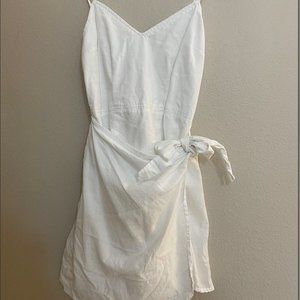 Abercrombie Wrap Mini Dress, XS, White